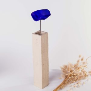 Soliflore céramique + fleur en céramique – Duo artisanal poétique